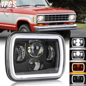 5X7" 7X6" LED Headlights Hi/Lo Z-Beam DRL Turn Signal Fit Ford Ranger 1983-1988 - Bild 1 von 13