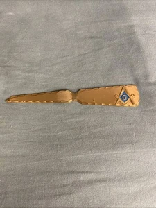 Apri lettere vintage Free Massons 5" rame - Foto 1 di 5