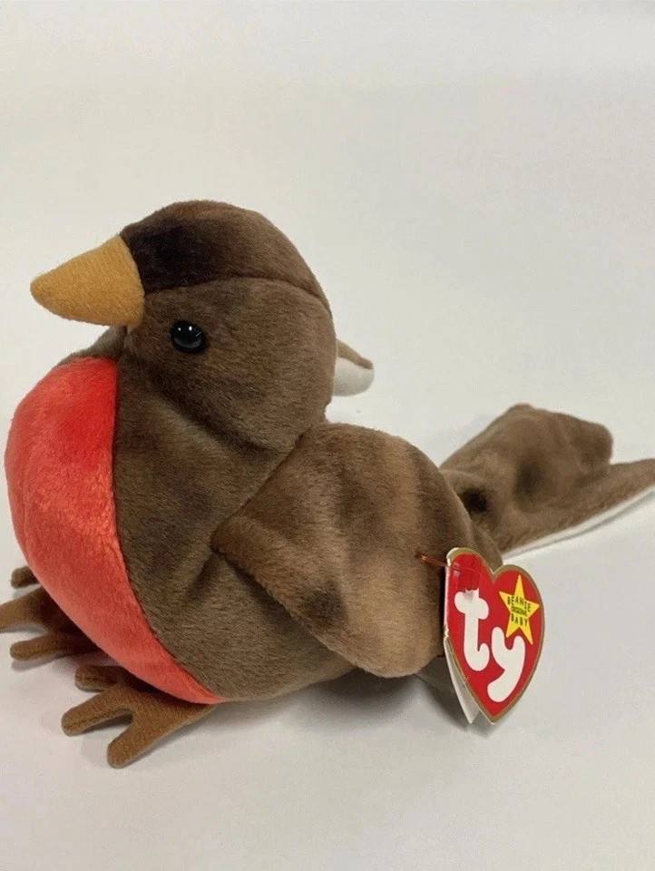 Ty Beanie Baby Early The Robin Bird Retired MWMT Birthdate March 20 1997 - Image 1 of 3