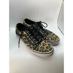 Zapatillas negras con estampado de leopardo Vans Old Skool para mujer talla 10,5 para hombre 9 - Imagen 1 de 10