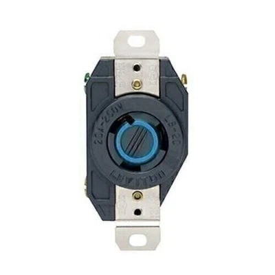 Leviton 2320 NEMA L6-20R 20 Amp 250 Volt Flush Mount Locking Receptacle - Image 1 of 3