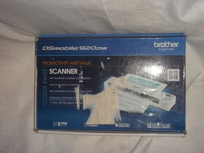 Brother DS-920DW Wireless Duplex Mobile Color Page Scanner - White Excellent - Image 1 of 4