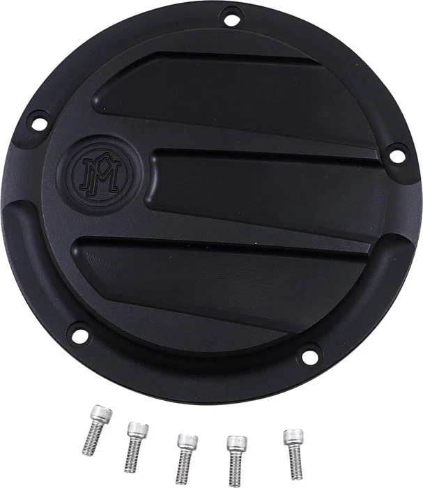 Performance Machine Scallop Derby Cover Black Ops #0177-2058-SMB Harley Davidson Foto 1 de 1