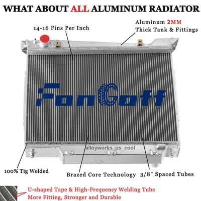 3-Row Radiator For Lincoln Navigator 5.4L Ford Expedition 4.6L 5.4L V8 2003 2004 — 第 1/4 张图片