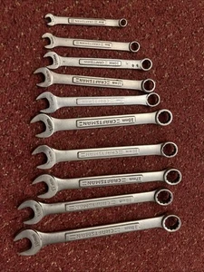 Craftsman USA VA Series 10 Pc Metric 6mm-19mm Combination Wrench Set 12 Pt ๐บ๐ธ - Picture 1 of 6