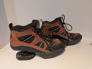 Z-Coil High Desert Hiker Boots Womens 9.5 Men's 8 Rust Brown & Black - Picture 1 of 17