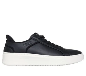 Skechers Men's Court Break-Double Vented Slip-On Shoes Black (183177/BLK) - Picture 1 of 20