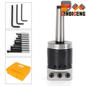 Ausdrehkopf MK2 M10 / 50 mm mit Bohrstangen Fräsmaschine Bohrkopf + Koffer Neu - Bild 1 von 14