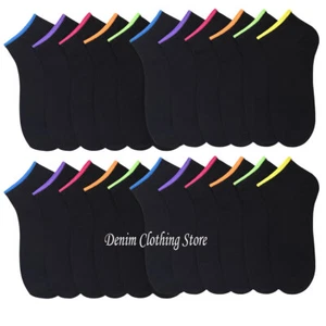 12 Pair Women Low Cut Ankle Socks Athletic, Sports, Workout, Running 6-8 9-11 - Picture 1 of 4