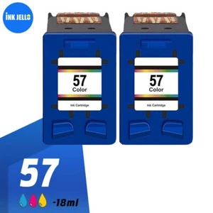 2 TriColour Ink for HP 57 450cbi 450ci 450wbt M300 M400 P210C6657A - Picture 1 of 5