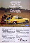 Ford 'PINTO' 3-Door 1971 Motor Car Advert Print - Original Auto Ad to Frame