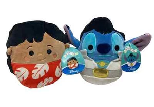 LILO & ELVIS STITCH SET SQUISHMALLOW PELUCHE DISNEY NUOVO CON ETICHETTE 7" LILO & ELVIS STITCH SET - Foto 1 di 5