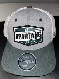Zephyr Michigan State Spartans Estate Trucker Hat OS Mesh Snapback Outdoor NEW - Picture 1 of 8