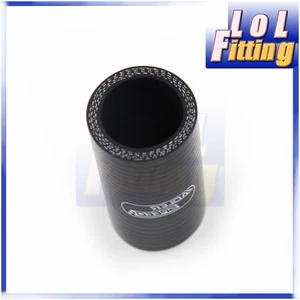 Manguera de silicona turbo negra de 76,2 mm con acoplamiento recto ID de 4 capas de 1,25" de 76,2 mm US STOCK - Imagen 1 de 5