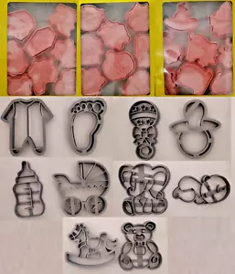 MIXED LOT OF 34 COOKIE CUTTERS HALLOWEEN & BABY SHOWER - NEW - Picture 1 of 13