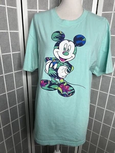 Mintgrünes Mickey Mouse T-Shirt Größe L Kurzarm - Bild 1 von 3