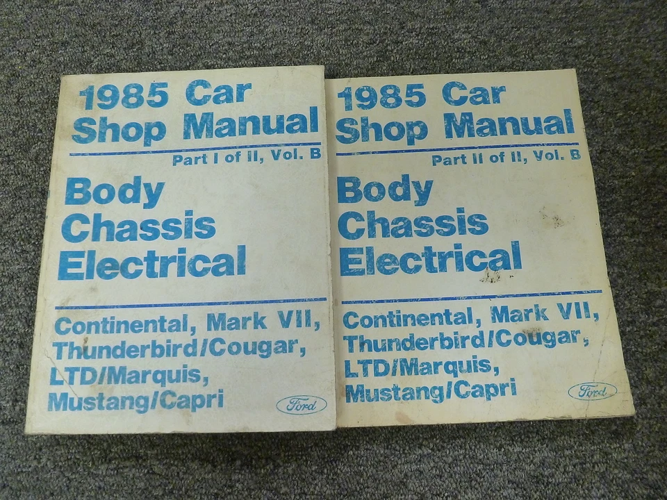 Lincoln Continental Mark VII 1985 carrocería chasis servicio eléctrico manual de reparación Foto 1 de 1