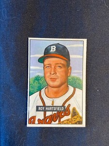 Beautiful Set Break  1951 Bowman Raw Est NM-Mt--OC #277 Roy Hartsfield