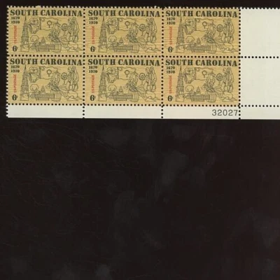Scott 1407 South Carolina 6c Stamp Block of 6 - Image 1 of 2