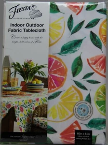 Fiesta Citrus Bliss 60x84 Oblong Indoor/Outdoor Tablecloth NIP - Bild 1 von 1