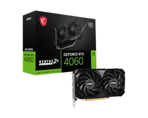 MSI GeForce RTX 4060 VENTUS 2X BLACK 8GB OC Gaming Graphics Card For Steam Game - Picture 1 of 4