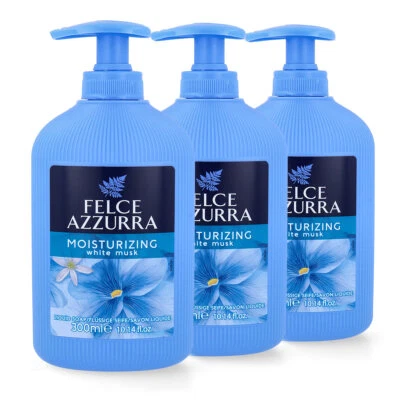 PAGLIERI Felce Azzurra Muschio Bianco Flüssigseife Spender 3x 300 ml - Bild 1 von 4