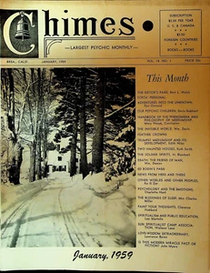 Chimes Magazine Psychic January 1959 Doris Gebhart Charlotte Hunt Leo Martella - Imagen 1 de 1