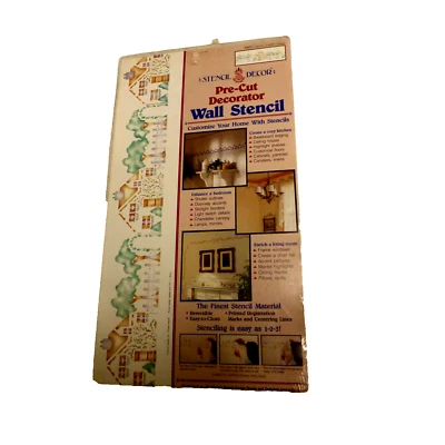 STENCIL DECOR Pre-Cut Decorator Wall Stencil Country English Cottage #26631 New - Image 1 of 4