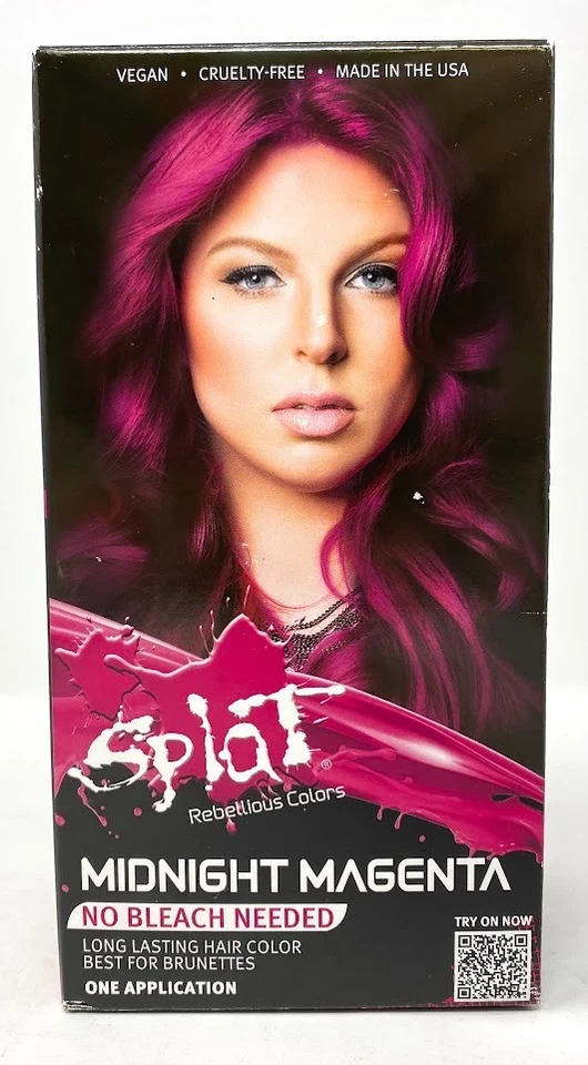 Splat Midnight Magenta Pink Hair Dye Kit Semi-permanent