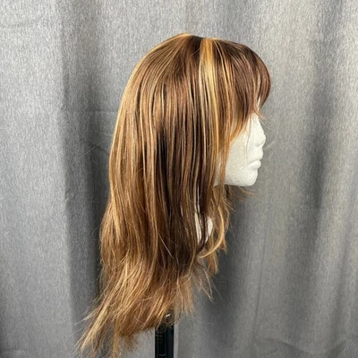 Long Dark Brown Layered Straight Hair Wig - Image 1 of 4