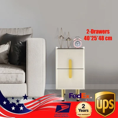 Mesita de noche estrecha con cajones, mesita de noche, mesita de noche delgada Foto 1 de 4