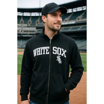 Antigua Chicago Sudadera Adulto XL Negro Blanco Medias Atletismo Foto 1 de 4