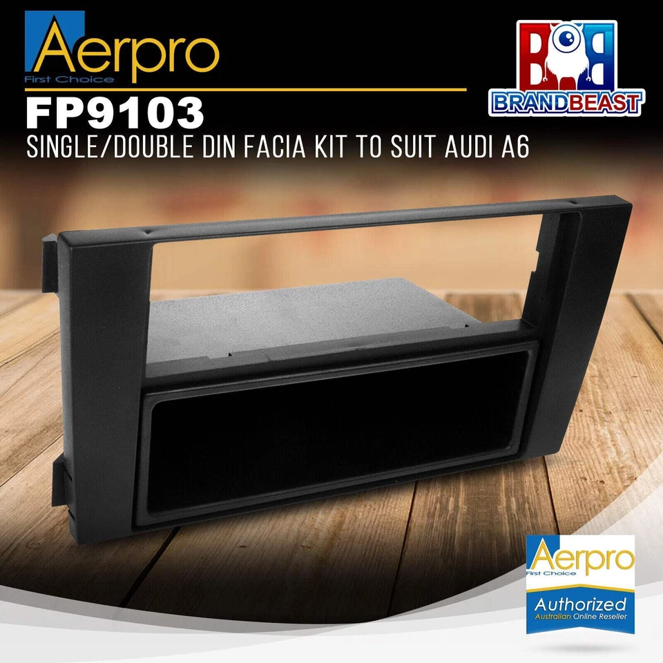 Aerpro FP9103 Single/Double DIN Facia Kit to Suit Audi A6 - image 1 of 1