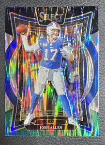 2024 Panini Select - Concourse Josh Allen #34 Black & Green Shock Prizm - Picture 1 of 2