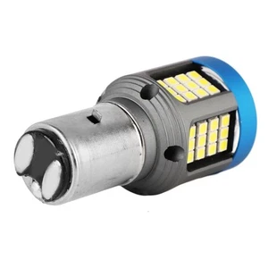 BA20D LED Motorcycle Headlight Bulb White High Brightness Wide View Motorbike - Picture 1 of 12