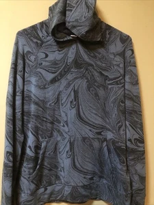 Athleta Girl Sweater Girls Youth XXL 16 Blue Black Pullover Hoodie Kids - Picture 1 of 9