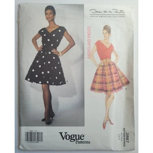 Vintage Schnittmuster Kleid ausgestellter Rock Größe 6-10 Brustumfang 30,5-32,5 Vogue 2887 - Bild 1 von 6