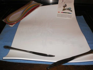 Uniquiling Paper Filigree Painting Bird - Picture 1 of 1