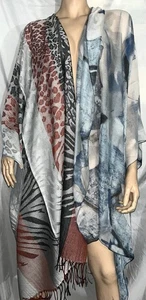2-Ivy London NYC NWT Large Shawls/scarfs/Wraps 1-Blue 1-multi - Picture 1 of 10