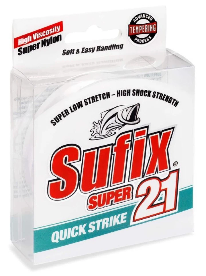 SUFIX 300m Spool of Super 21 Clear Monofilament Fishing Line - image 1 of 1