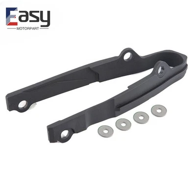 Motorcycle Chain Slider Guards Black For Kawasaki KX 125 250 1994-2005 Dirt Bike Foto 1 de 4