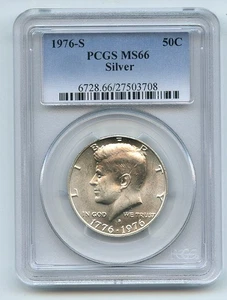 1976 S 50C Silver Kennedy Half Dollar PCGS MS66 - Picture 1 of 1
