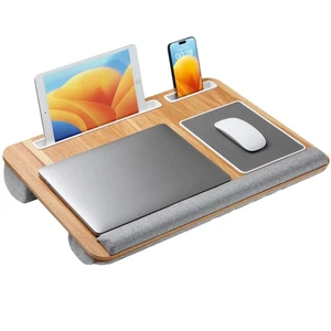 Totnz Lap Desk, Home Office Laptop Desk Fits up to 17 inches with Mouse Pad, ... - Picture 1 of 10