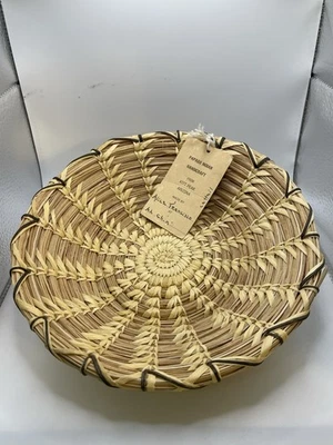 Cesta tejida a mano Papago Tohono O’odham Yucca Devils tejido de garra bonita de colección Foto 1 de 3
