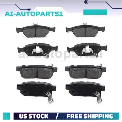 For 2010 2011 2012 2013 2014 Honda City Pair Front + Rear Brake Pads Set - Image 1 of 4