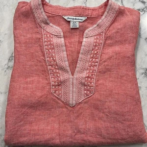 Tommy Bahama Linen Tunic Size S - Picture 1 of 5