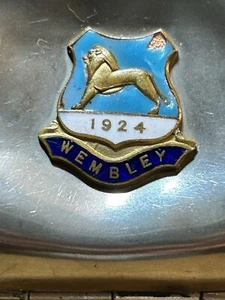 Antique Silver Plate Coin Purse - Enamel Crest Wembley 1924 - Picture 1 of 13