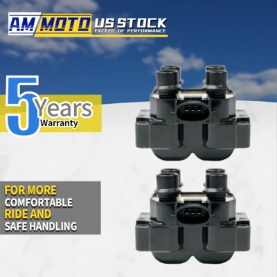 Pack of 2 Ignition Spark Coil Coils For FORD MAZDA MERCURY 1988-2003 FD487 DG530 Foto 1 de 4