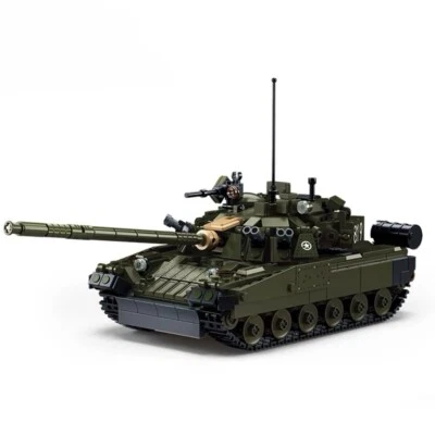 Army T-80BVMS Main Battle Tank Model Building Blocks 798PCS - Image 1 of 4