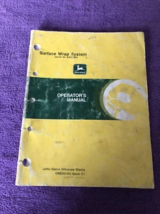 John Deere Surface Wrap Manual (Serial No. EX880000- ) OME80163 Issue C1 - Picture 1 of 3
